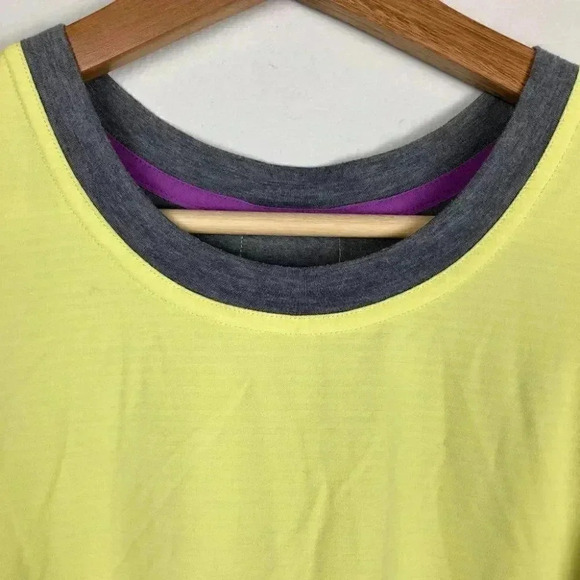 Title Nine Sleeveless Speed Racer Athletic Dress Yellow Gray Small - Picture 4 of 5